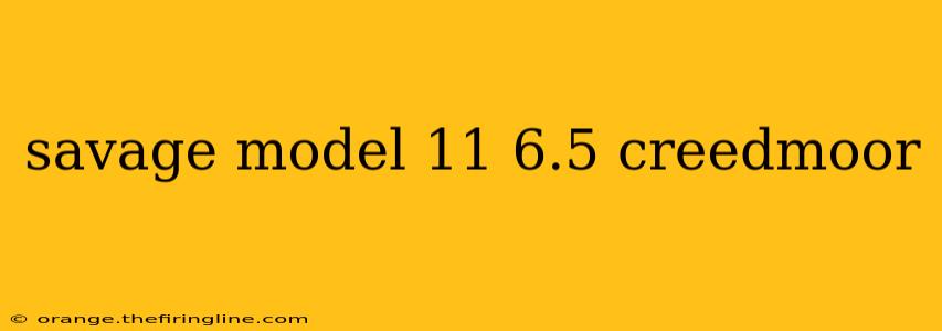 savage model 11 6.5 creedmoor