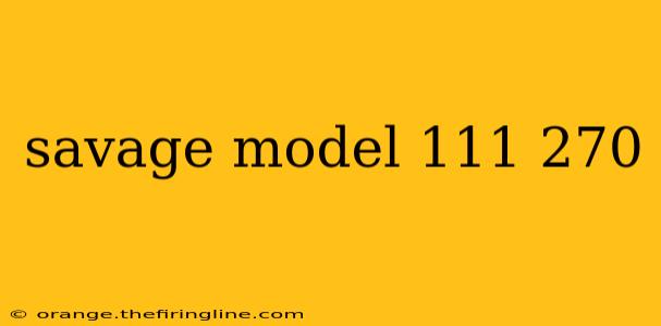 savage model 111 270