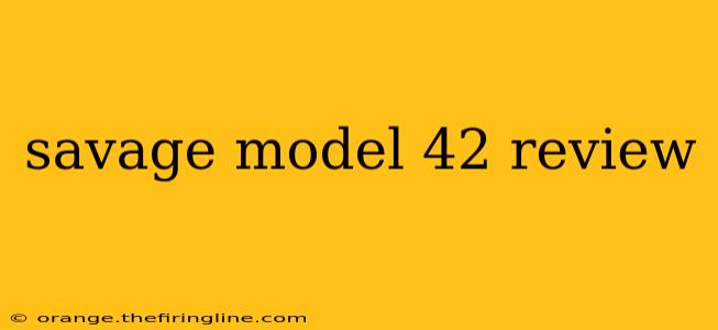 savage model 42 review