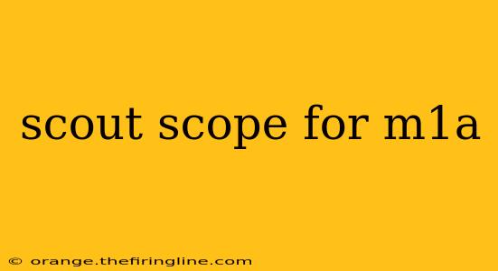 scout scope for m1a