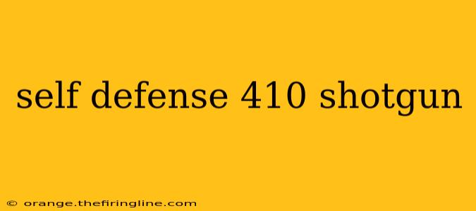 self defense 410 shotgun