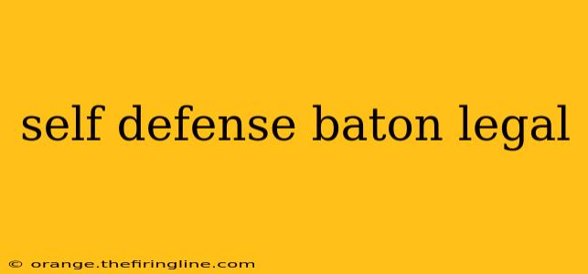 self defense baton legal