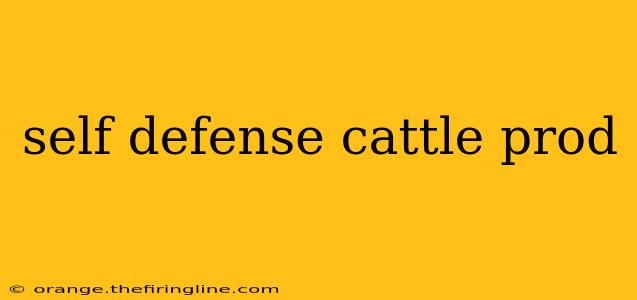 self defense cattle prod