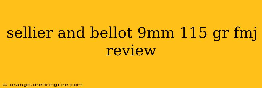 sellier and bellot 9mm 115 gr fmj review