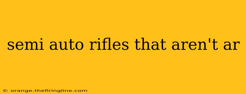 semi auto rifles that aren't ar