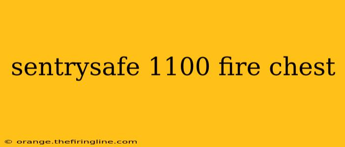 sentrysafe 1100 fire chest