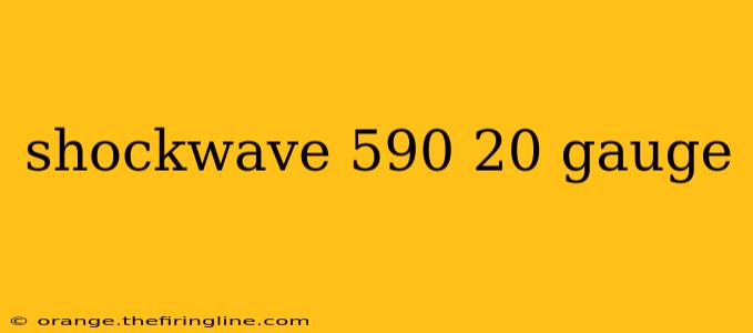 shockwave 590 20 gauge