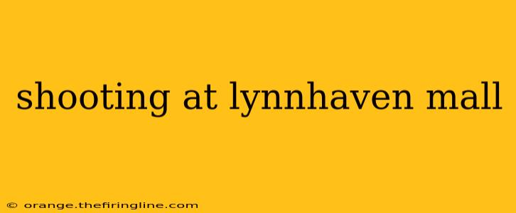 shooting at lynnhaven mall