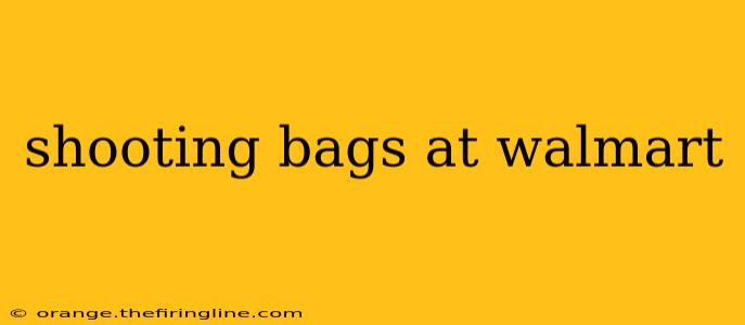 shooting bags at walmart