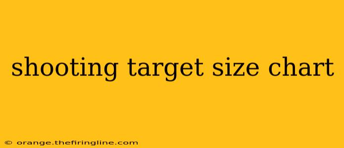 shooting target size chart