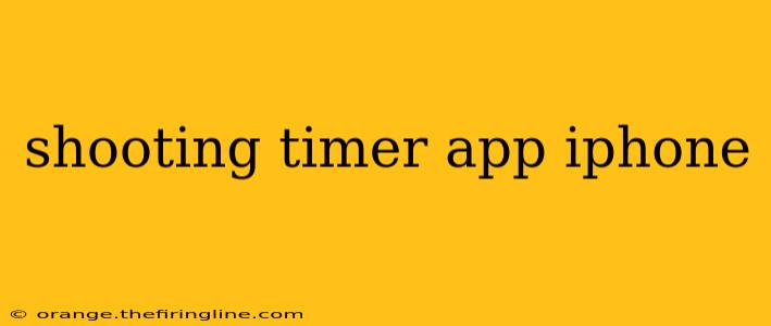 shooting timer app iphone