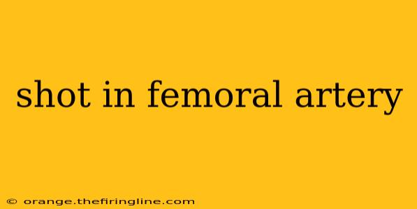 shot in femoral artery