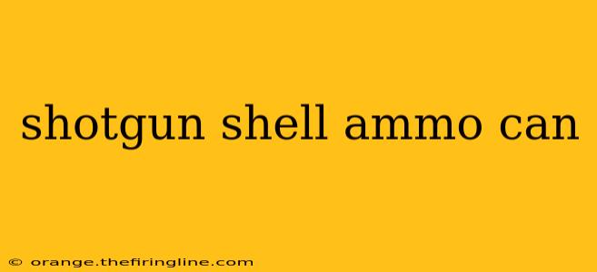 shotgun shell ammo can