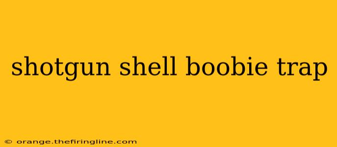 shotgun shell boobie trap