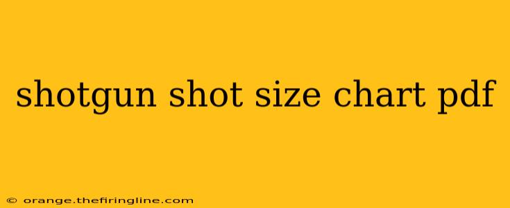 shotgun shot size chart pdf