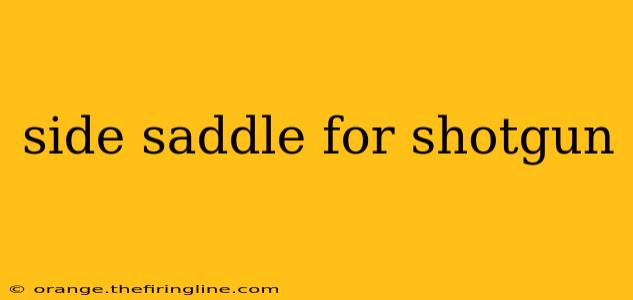 side saddle for shotgun