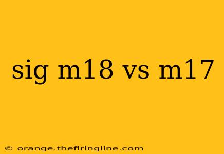 sig m18 vs m17