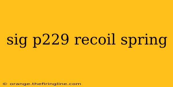 sig p229 recoil spring