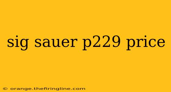 sig sauer p229 price