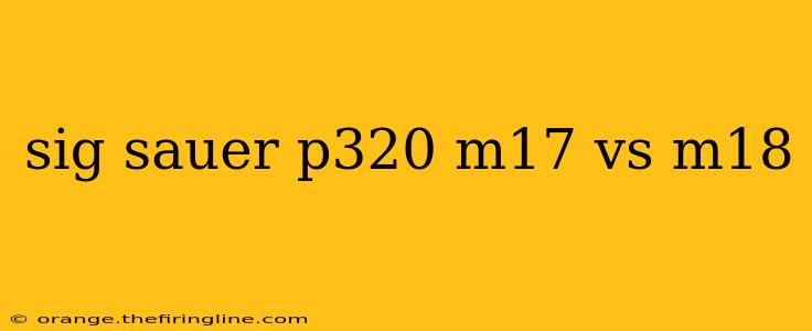 sig sauer p320 m17 vs m18