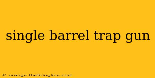 single barrel trap gun