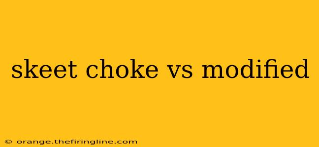 skeet choke vs modified