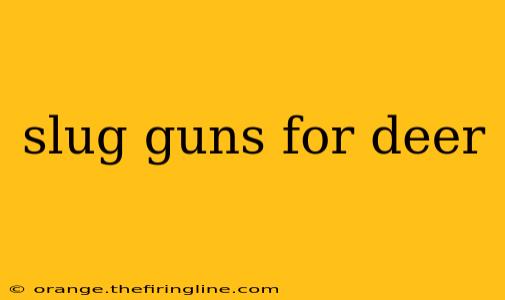 slug guns for deer