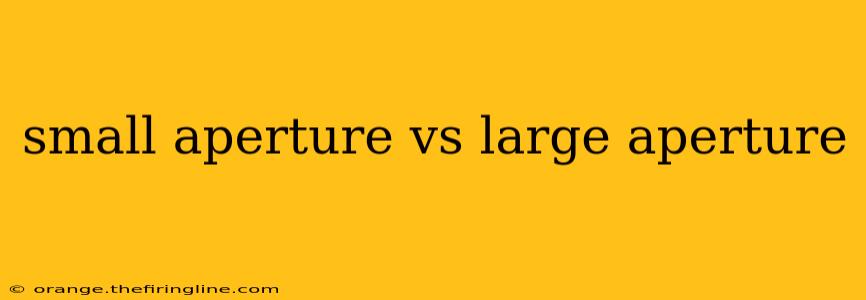 small aperture vs large aperture