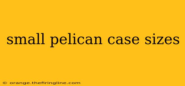 small pelican case sizes