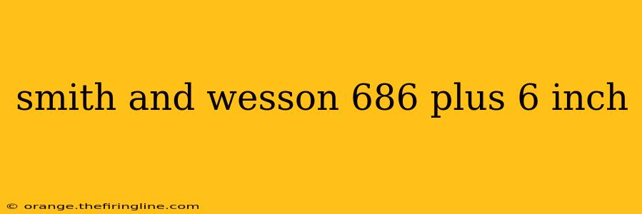 smith and wesson 686 plus 6 inch