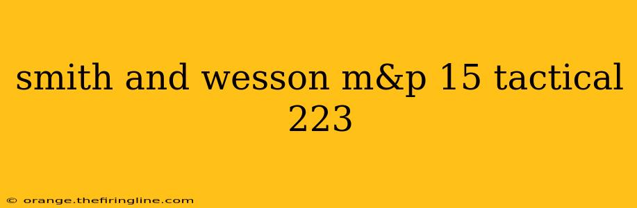 smith and wesson m&p 15 tactical 223