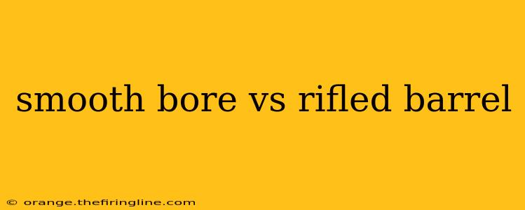 smooth bore vs rifled barrel