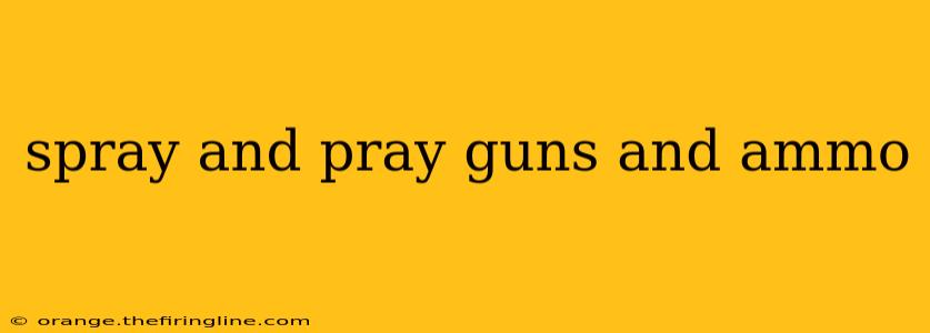 spray and pray guns and ammo