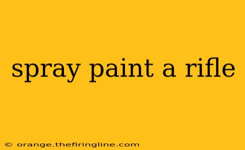 spray paint a rifle