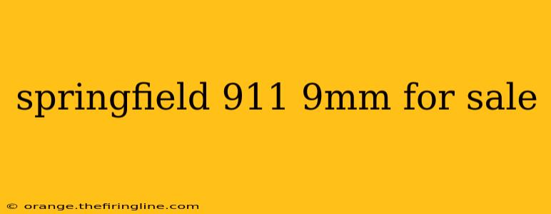 springfield 911 9mm for sale