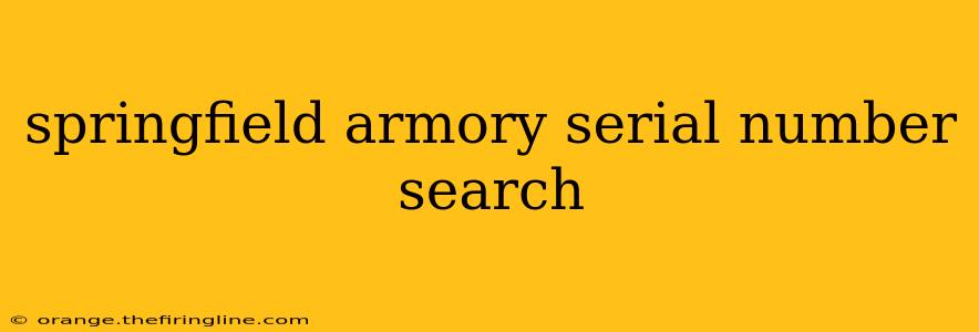 springfield armory serial number search