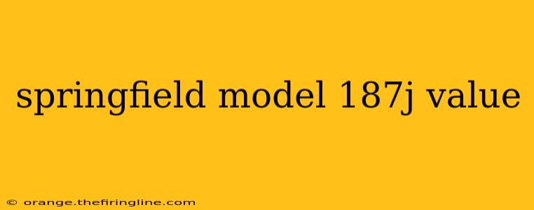 springfield model 187j value