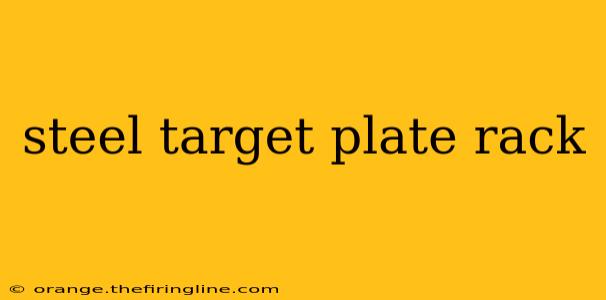 steel target plate rack