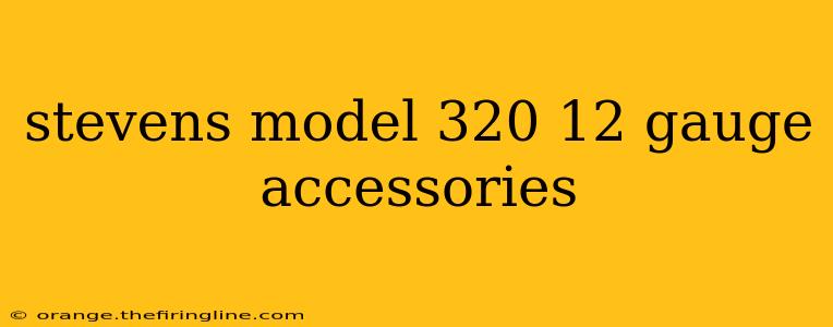 stevens model 320 12 gauge accessories