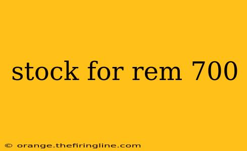 stock for rem 700