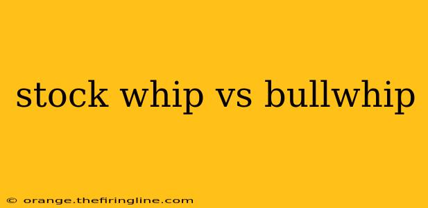 stock whip vs bullwhip