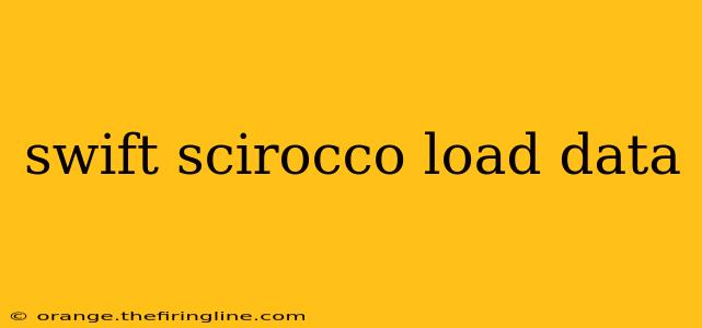 swift scirocco load data