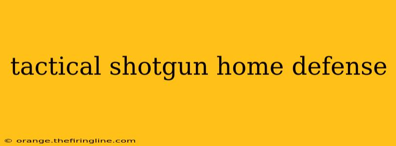 tactical shotgun home defense