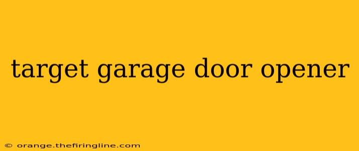 target garage door opener