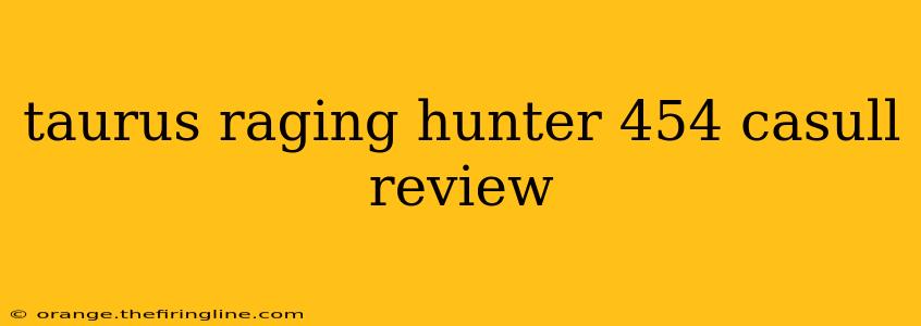 taurus raging hunter 454 casull review