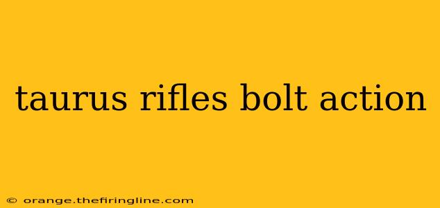 taurus rifles bolt action