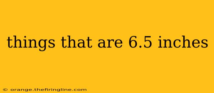 things that are 6.5 inches