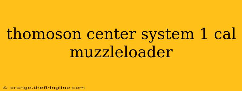 thomoson center system 1 cal muzzleloader