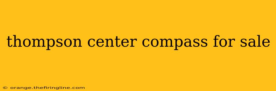 thompson center compass for sale