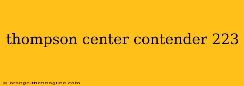 thompson center contender 223